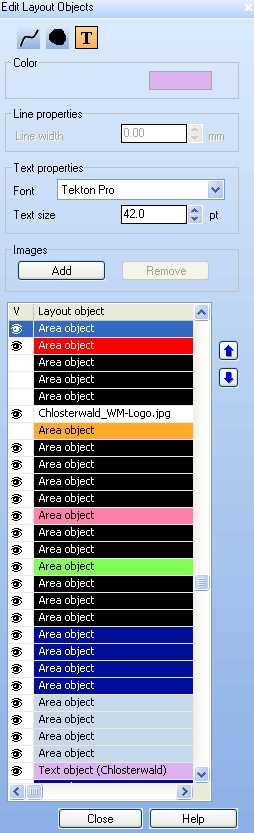 Edit Layout Objects