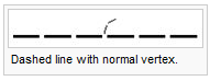Dashed line with normal vertex.