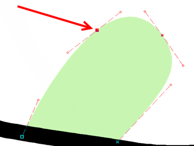 Double click on a vertex to move it with arrow keys
