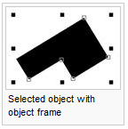 Selected object with object frame